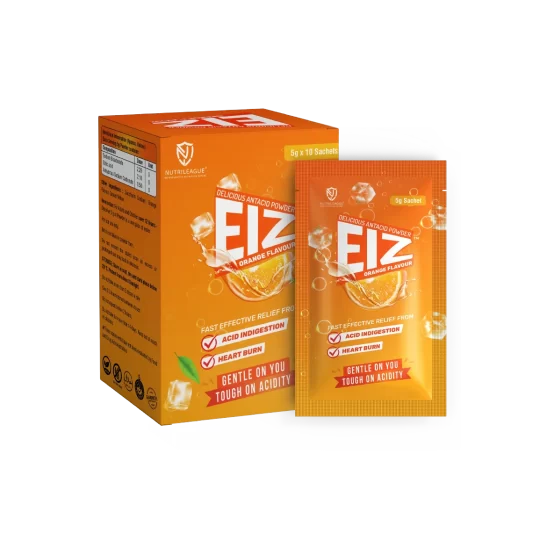 EIZ – DELICIOUS ANTACID POWDER (ORANGE FLAVOR) – 5 G SACHET