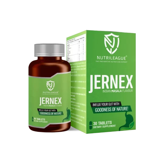 JERNEX – INDIAN MASALA ANTACID + PROBIOTICS + ENZYMES + HERBS TABLETS